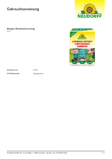 Limring Gebrauchsanweisung